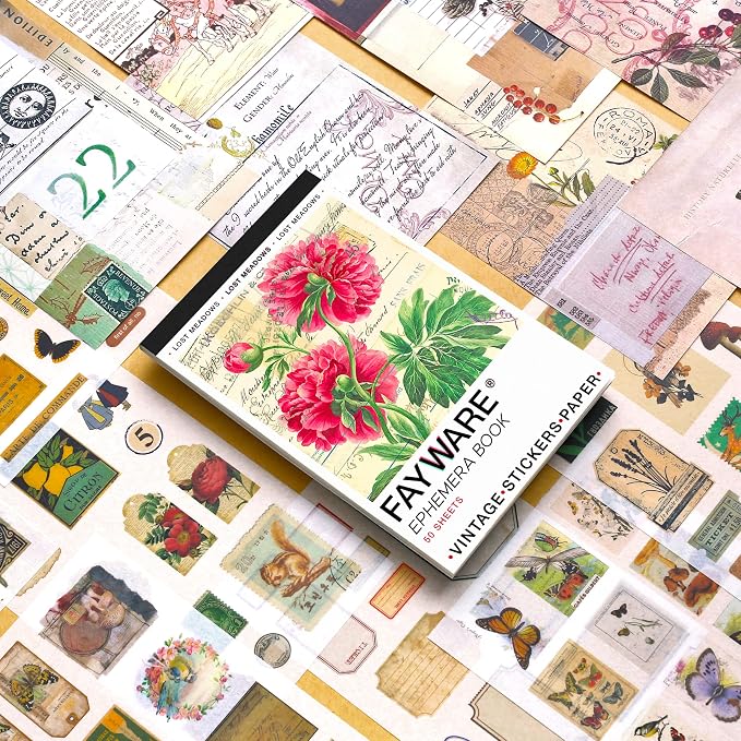 FAYWARE Vintage Washi Stickers for Journaling - Image 7