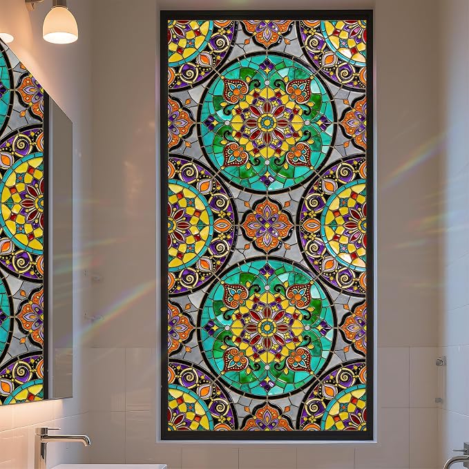 Stained Glass Window Privacy Film Static Cling - Image 4