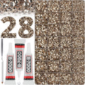 36000Pcs Tan Rhinestones Gems for Bedazzling, Flat Back Resin Diamond Crystal by Worthofbest