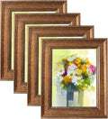 LUCKYLIFE 8x10 Picture Frame Set of 4, Rustic Bronze Picture Frames by LUCKYLIFE