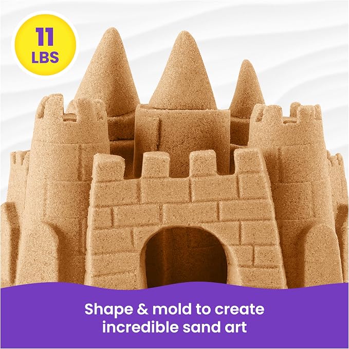 Kinetic Sand 11lb Brown Sand Amazon Exclusive, Sensory Toys, Ages 3+ - Image 3