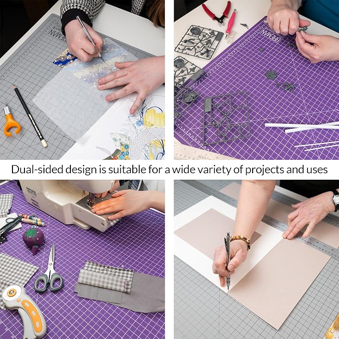 Breman Precision 24x36 Inch Self Healing Cutting Mat – 2-Sided 5-Ply PVC - Image 4
