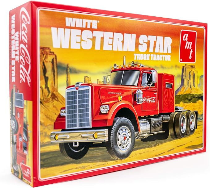 AMT White Western Star Semi Tractor 1:25 Scale Model Kit by AMT