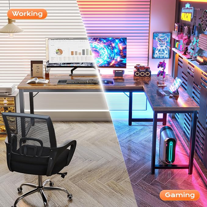 Huuger 63 Inch L Shaped Desk - Image 5