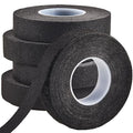 Wire Harness Cloth Electrical Tape, 3/4 Inch x 50 FT (5 Rolls), Automotive Wire Loom Heat Wrap Tape - Fabric Felt Cloth Wiring Harness Tapes, Heat Resistant for Car Engine, Wires, Electrical Wiring