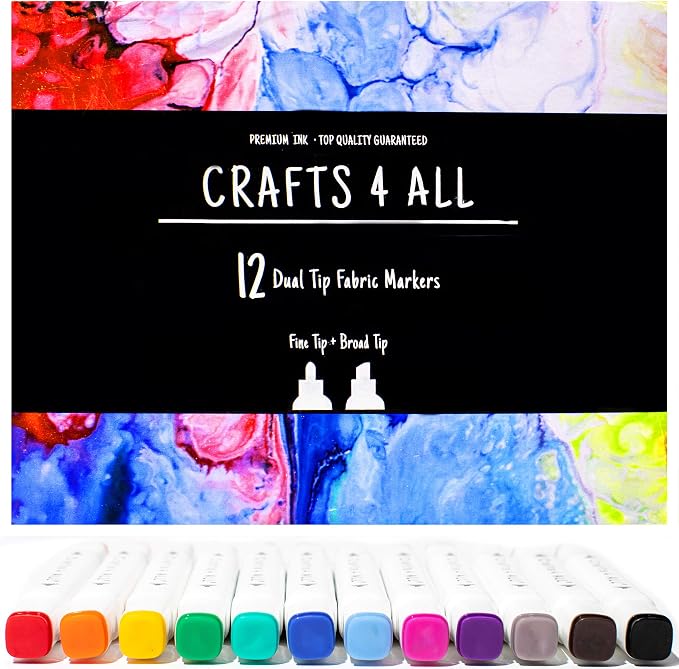 Crafts 4 All Fabric Markers for Clothes by Crafts4ALL