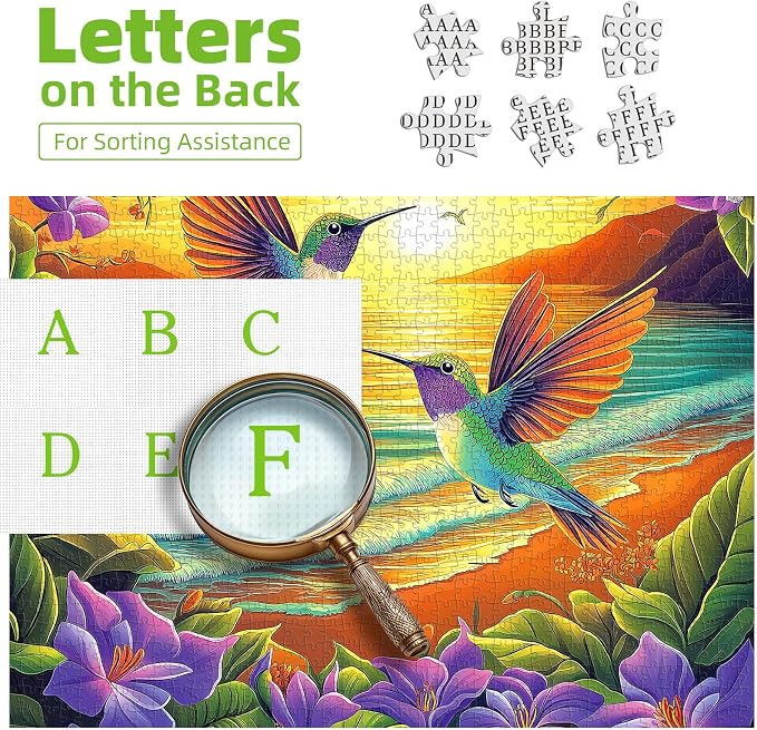 MINIWAN Hummingbird 500 Piece Puzzle - Image 3