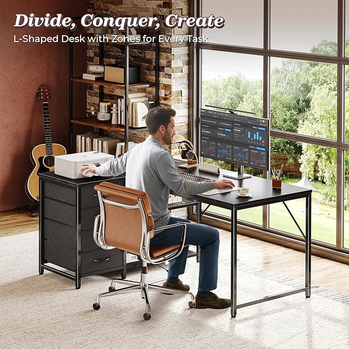 PRAISUN 43.3" Small Computer Desk - Image 3