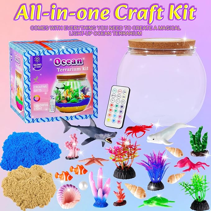 Gifmore Ocean Light Up Terrarium Kit - Image 2