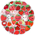 BulbaCraft 100Pcs Strawberry Stickers & Laptop Decals by BulbaCraft
