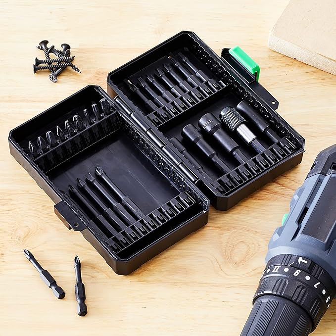 Amazon Basics Impact Driver Bit Set, 33-Piece Screwdriver (Previously Denali brand)