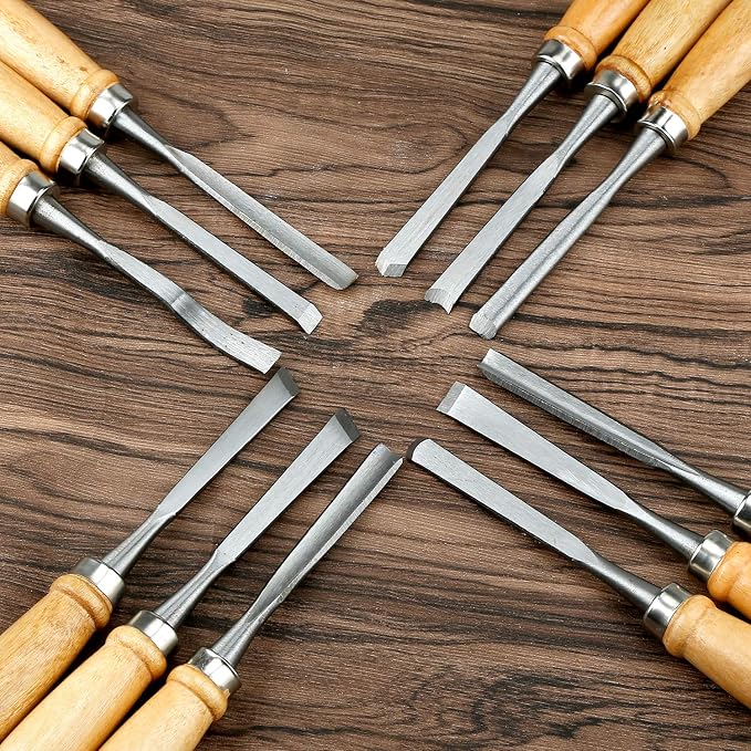 Calary 24Pcs Wood Carving Chisel Set - Image 7