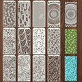 Geometric Texture Stencils for Crafts Reusable 12Pcs Stencils | DIY Art by Unknown