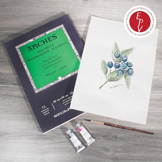 Arches Watercolor Pad, Cold Press, 9x12 inches, 12 Sheets - Image 6