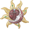 George S. Chen Imports Hand Painted Polyresin Mosaic Sun and Moon Face Wall by George+S.+Chen+Imports