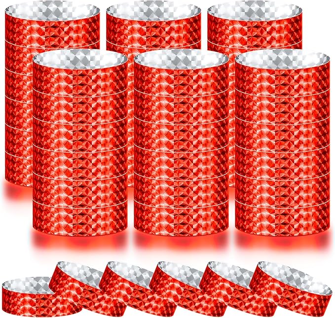 Epakh Paper Wristbands Neon Wrist Bands Waterproof Handbands for Events Lightweight Concert Wristbands Neon Colored Adhesive Wrist Band for Party
