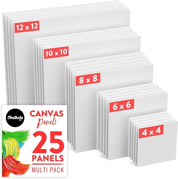Chalkola Paint Canvases for Painting Multipack by Chalkola
