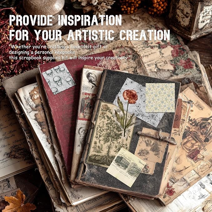 slapaflife 450 PCS Vintage Scrapbook Supplies Junk Journal Supplies, Scrapbook - Image 6
