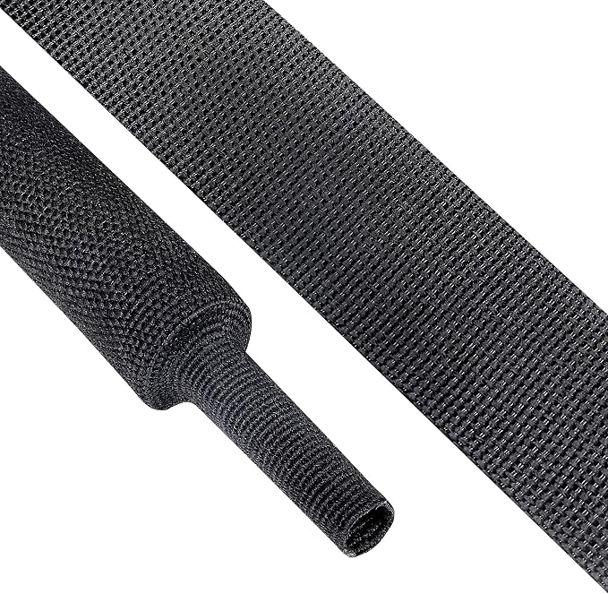 Heat Shrink Wire Loom 2:1 Shrinkable Braided Cable Sleeve 3/4 Inch ID-180ft by BuyUneed