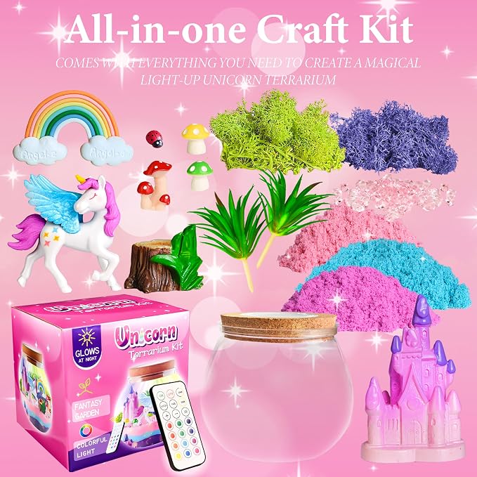 Unicorn Terrarium Craft Kits, DIY Craft - Image 4