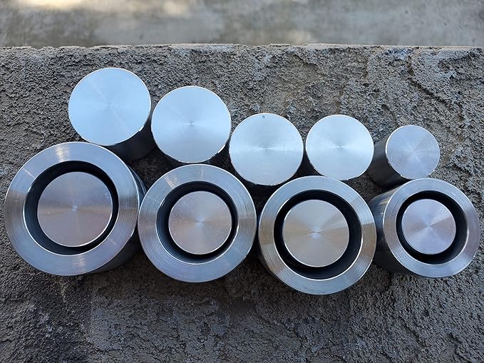 Coin Ring Punch & Spacer Set | Hole Punch Coin Jewelry Making Tool Swedish Wrap Method | Self Centering Coin Ring Punch Set | Swedish Die Wraps (4) with 9 Push Rods - Made in USA