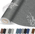 Fabric Repair Patches, Linen Self-Adhesive Fabric Repair Tape, Strong Sticky Linen Patch for Sofas, Tote Bags, Clothing, Car Seats, Furniture（Dark Grey, 3.5X79 inch）