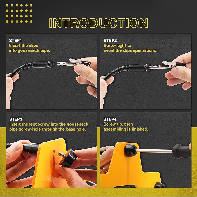 KOTTO Third Hand Professional Soldering Stand Tool PCB Holder Five Arms Helping - Image 4