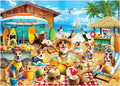 BenBen Puzzles for Adults 1000 Pieces, Dogs on Vacation, Funny Dog Jigsaw by WelcometoBenBen