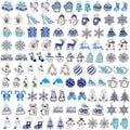 SANNIX 110Pcs/55 Pairs Christmas Winter Charms, Winter Charms by SANNIX