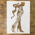 TIAMECH A4 Reusable High Heel Shoes Stencil by TIAMECH