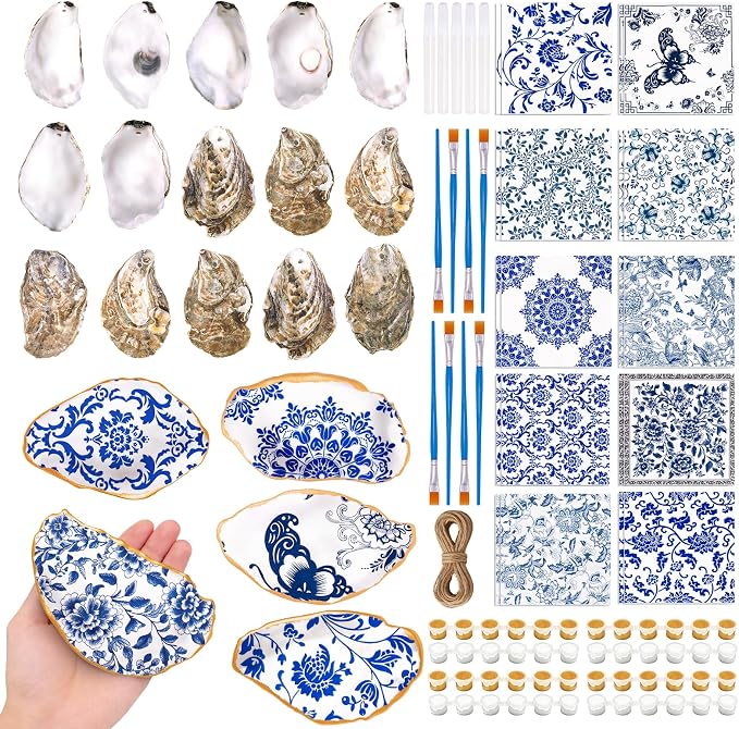 20 Set Oyster Shells for Crafts by Unknown