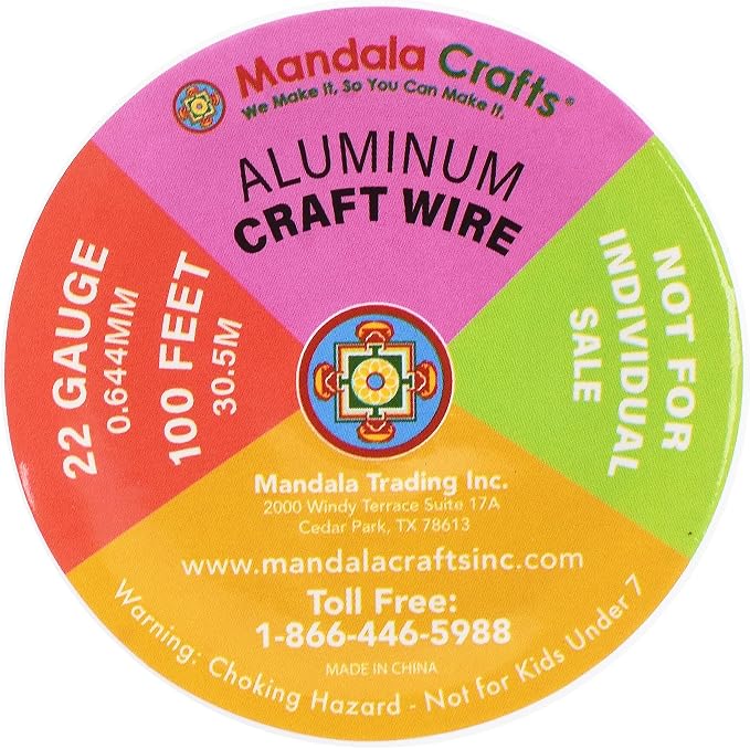 Mandala Crafts 22 Gauge Anodized Aluminum Craft Wire - Image 3