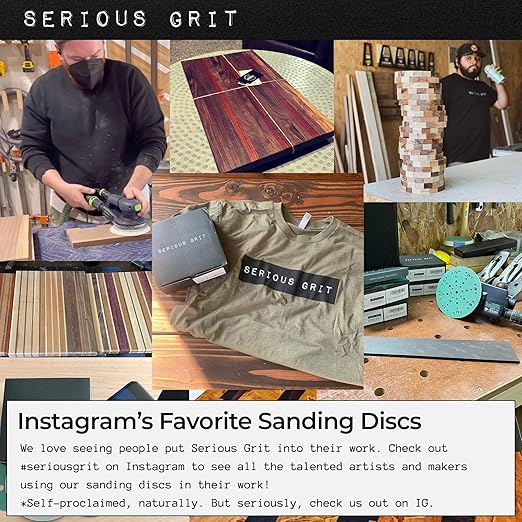 6-Inch 49-Hole 320 Grit Sanding Discs - Heavy-Duty Hook & Loop Film Discs - Sandpaper for Random Orbital Sanders - 50 Pack Box