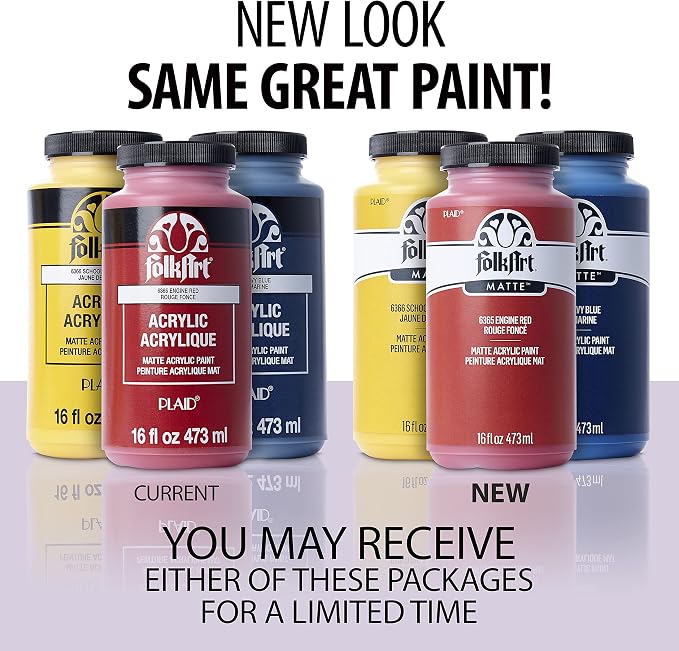 FolkArt Matte Acrylic Paint in Assorted Colors, 16 oz - Image 2