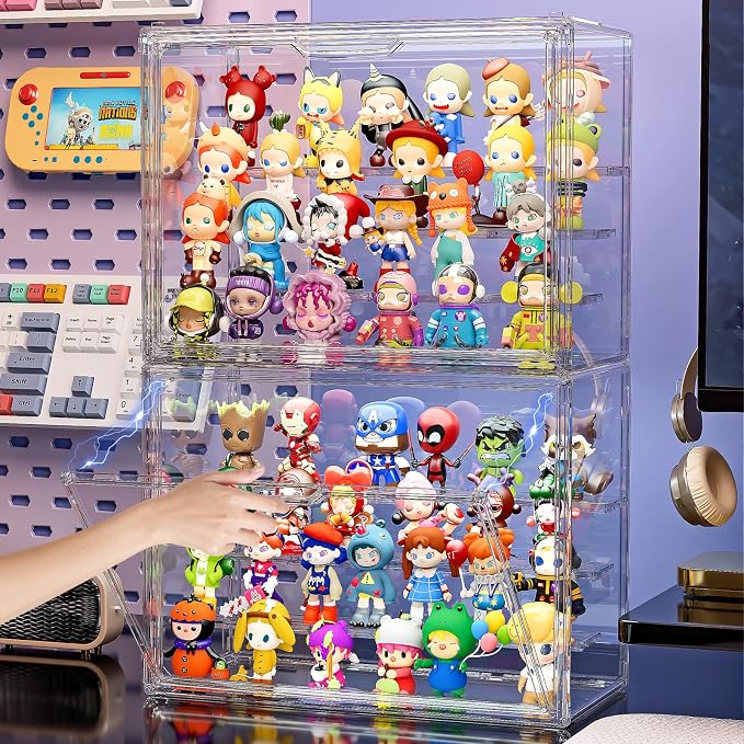 Clear Acrylic Display Case for Collectibles 4 Layer Hobby Figure Display Case - Image 2