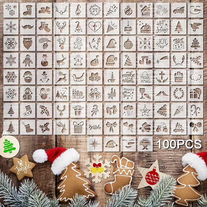 Fainne 100 Pcs 2 Inch Stencils Small Stencils by Fainne