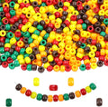 Fall Pony Beads for Friendship Bracelets 1000 Pcs 6x9mm Autumn Thanksgiving by KAKW