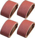 4x24 Sanding Belts for Belt Sander 4 x 24,5 Each of 40 80 120 240 Grits Aluminum Oxide Belt Sander Paper, 20 Pack