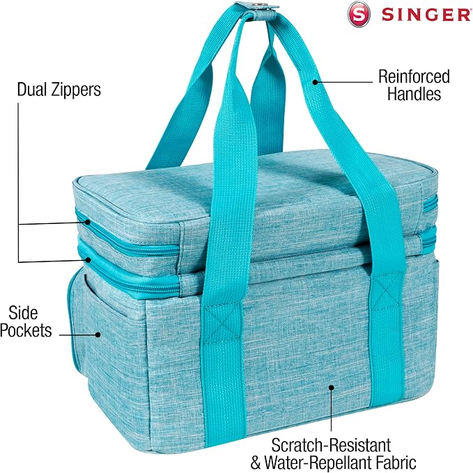 SINGER Sewing Accessories Organizer – Double Layer Portable Sewing Storage Bag - Image 7