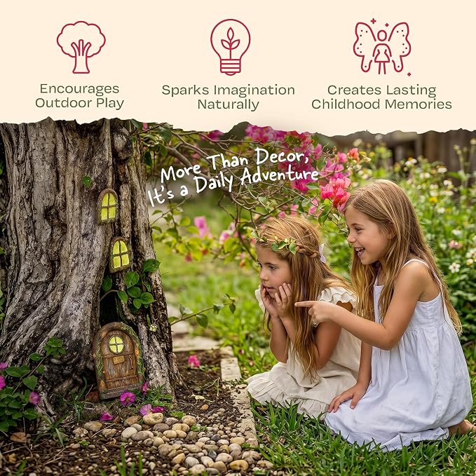 Fairy Doors for Trees, Fairy Door, Fairy Garden, Fairy Garden Accessories - Image 2
