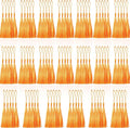 100 Pcs Orange Mini Tassels 13cm/5 Inch by CREATRILL