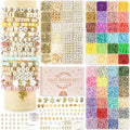 Dowsabel Clay Beads 3 Boxes Bracelet Making Kit, Letter Beads by Dowsabel