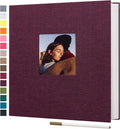 potricher Large Photo Album Self Adhesive 3x5 4x6 5x7 8x10 Pictures Linen Cover by potricher
