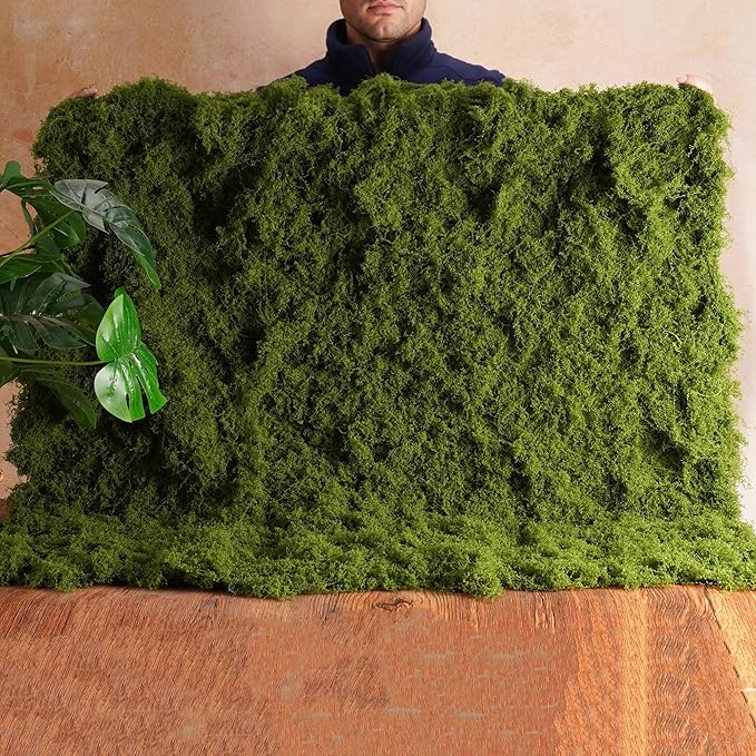 USMOLA Fake Moss Mat, Artificial Moss Table Runner - Image 2