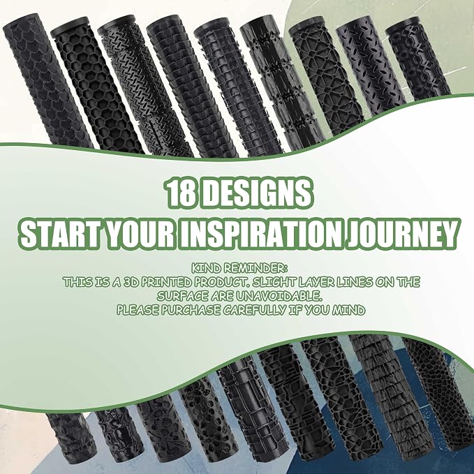 Texture Roller Set, containing 7 Types of Pattern Patterns, Suitable - Image 5