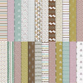 24 Sheets Scrapbook Paper, 12x12in Double-Sided Bohemian Patterned Craft Paper by Prudiut