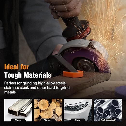 10 Pack Ceramic Flap Discs 4 1/2 for Angle Grinder, 60 Grit 7/8” Arbor Flap Wheels for Rust Removal, Sanding and Finishing,T29