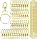HXSEMAYIG 100PCS Keychain Hooks by HXSEMAYIG