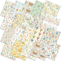 HunnmingRe 20 Pcs 10''x10'' Vintage Easter Quilting Fabric Square Bundle Pastel by HunnmingRe