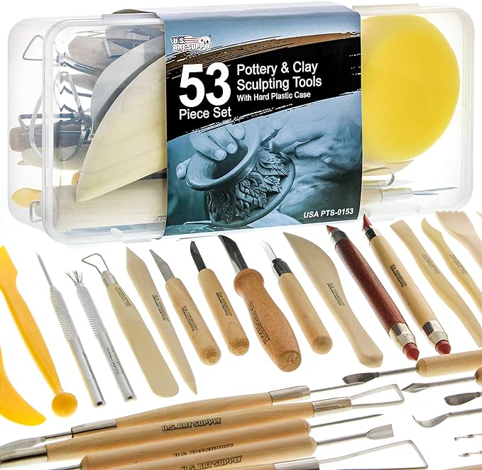 U.S. Art Supply Pottery & Clay Tools Set by USArtSupply